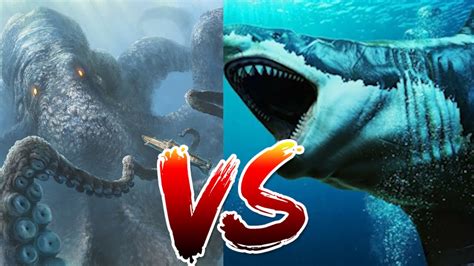 megalodon versus kraken|kraken vs megalodon size.